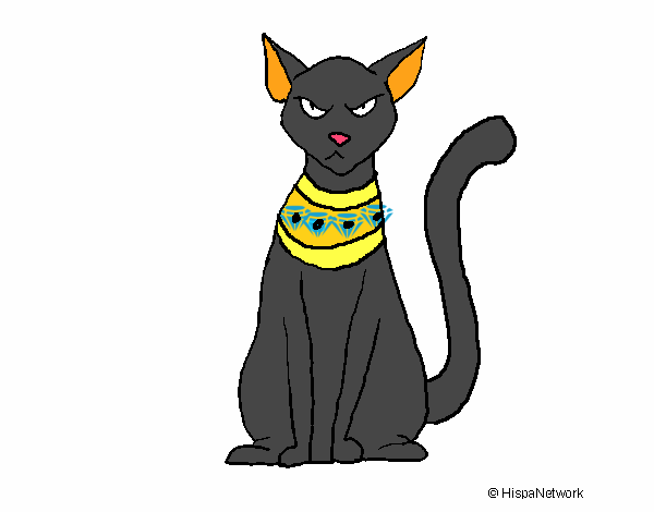 Desenho de Gato Preto pintado e colorido por Rafacorrei o dia 15 de  Fevereiro do 2013