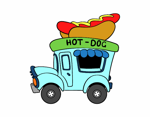 Desenho Food truck de Cachorro-quente pintado por NicollasD