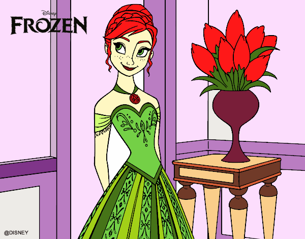 Desenho Frozen Princesa Anna pintado por laisgil