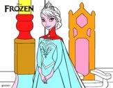 Desenho Frozen Rainha Elsa pintado por VitoriaSDP