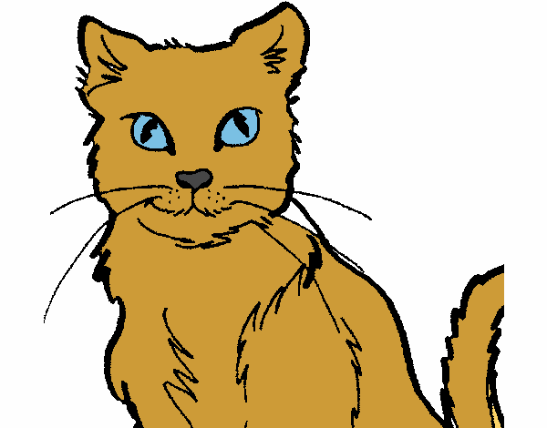 Desenho Gato pintado por mcardoso