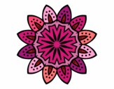 Desenho Mandala com pétalas pintado por mcardoso