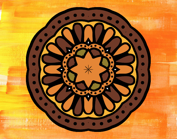 Desenho Mandala mosaico pintado por Eduardatux