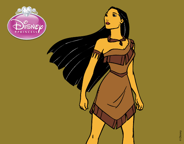 Desenho Pocahontas - Princesa Pocahontas pintado por Eduardatux
