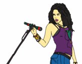 Desenho Shakira em concerto pintado por Nilton27