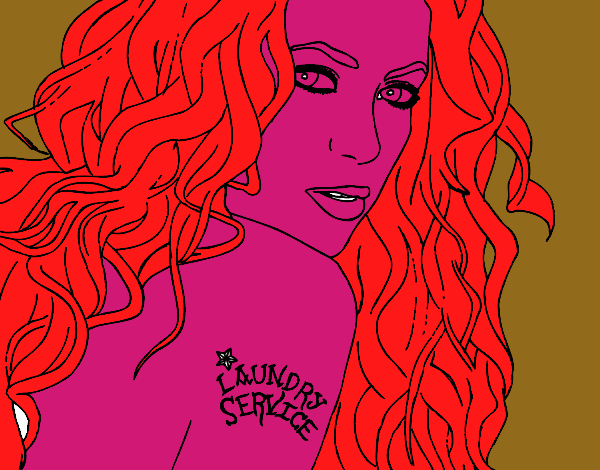 Desenho Shakira - Laundry Service pintado por BARBIEGIRL