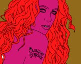 Desenho Shakira - Laundry Service pintado por BARBIEGIRL