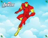 Desenho Vingadores - Iron Man pintado por lubiel