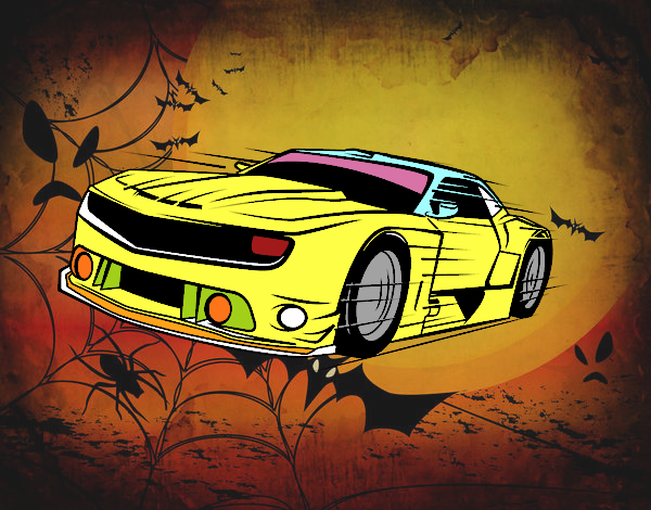 Desenho Carro desportivo veloz pintado por Miguelista