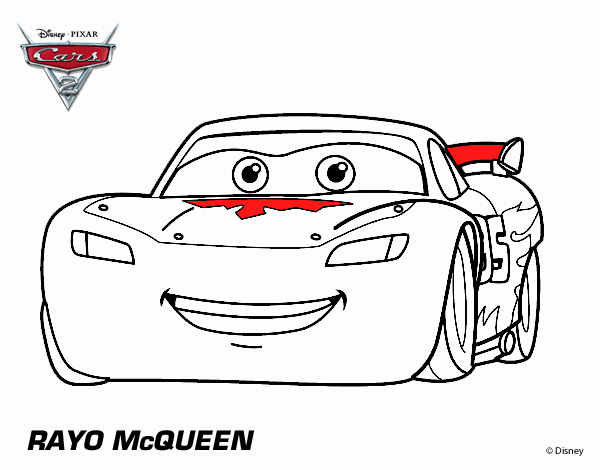 Desenho de Carros 2 - Relâmpago McQueen pintado e colorido por Usuário não  registrado o dia 15 de Agosto do 2015