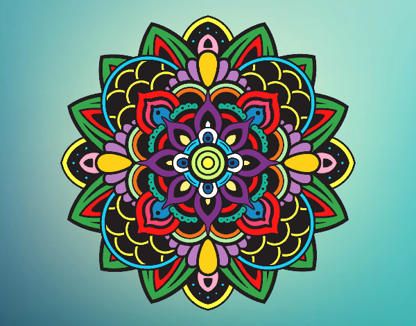 Desenho Mandala decorativa pintado por taiy