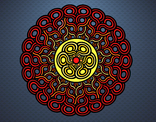 Desenho Mandala trançada pintado por tiagoms