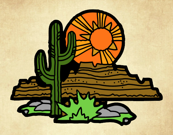 Desenho Deserto do Colorado pintado por jehtheo