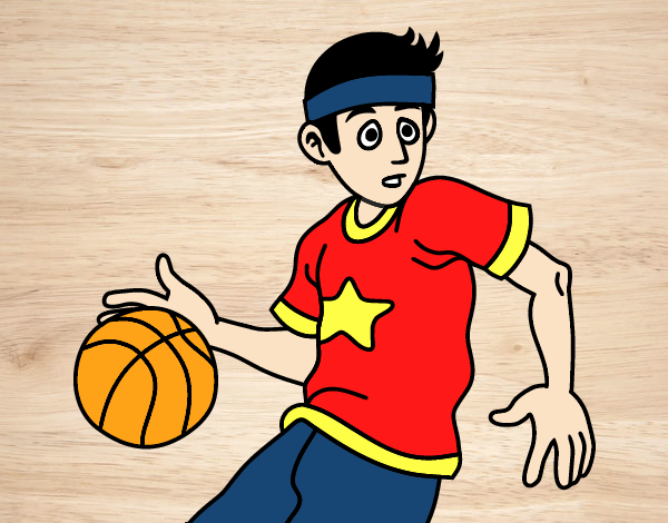 Desenho Junior jogador de basquete pintado por susana1111