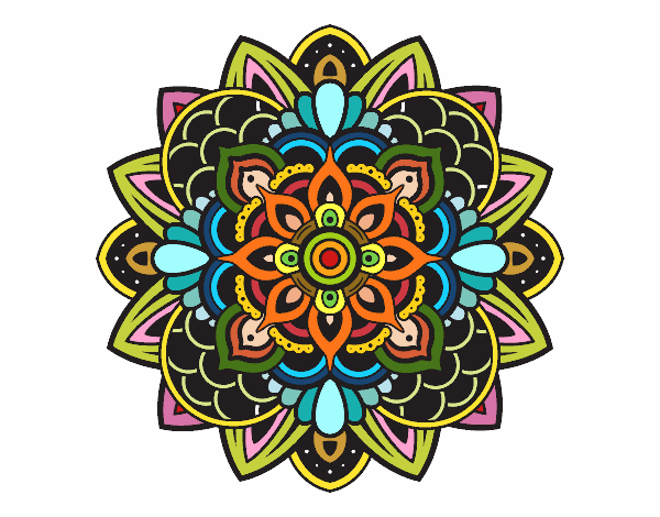 Desenho Mandala decorativa pintado por Telmapab