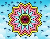 Desenho Mandala flores de girassol pintado por calissa