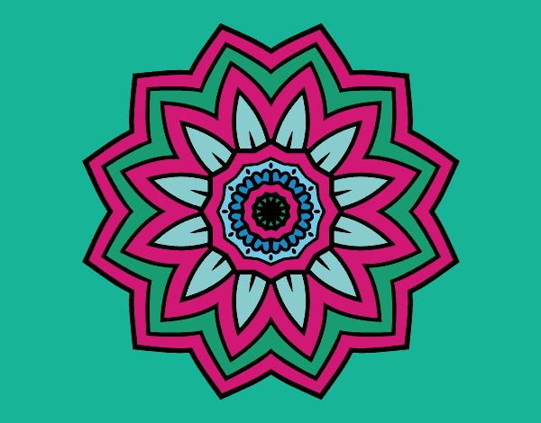 Desenho Mandala flores de girassol pintado por jehtheo