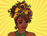 Desenho Mulher africana pintado por jehtheo