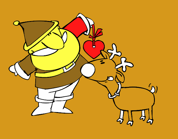 Papai Noel e Rudolf