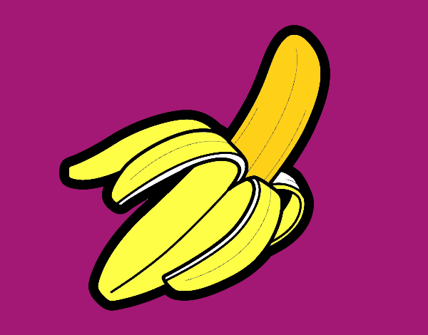 Desenho Uma banana pintado por Lourany
