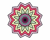Desenho Mandala flores de girassol pintado por Fheds