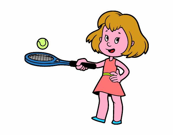 Menina com raquete