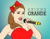 Desenho Ariana Grande cantando pintado por MelDeAbelh