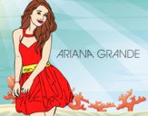 Desenho Ariana Grande pintado por MelDeAbelh