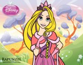Desenho Entrelaçados - Princesa Rapunzel pintado por BARBIEGIRL
