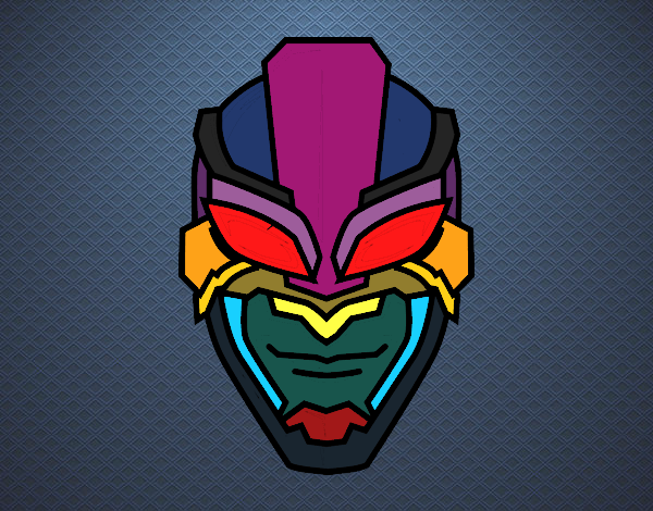 Desenho Máscara de super herói pintado por Nilson