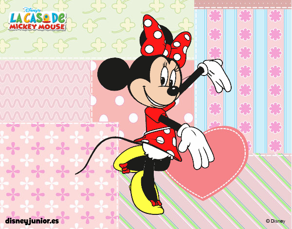 Desenho Minnie Mouse pintado por MelDeAbelh