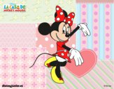 Desenho Minnie Mouse pintado por MelDeAbelh