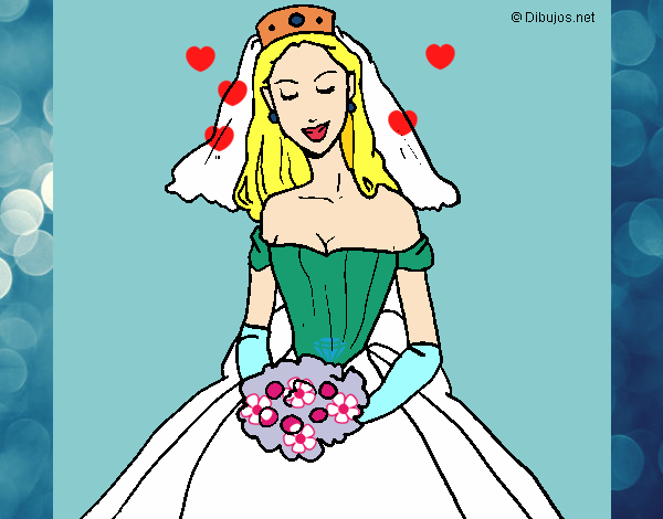 Desenho Noiva pintado por SABRINAS 
