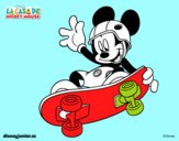 Desenho Rato Mickey em patim pintado por BARBIEGIRL