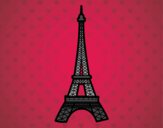 Desenho Torre Eiffel pintado por Danguinha