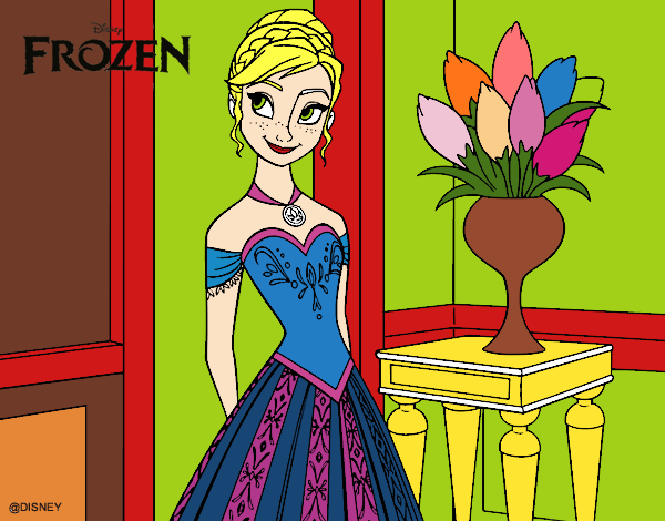 Desenho Frozen Princesa Anna pintado por ROSAFÁTIMA