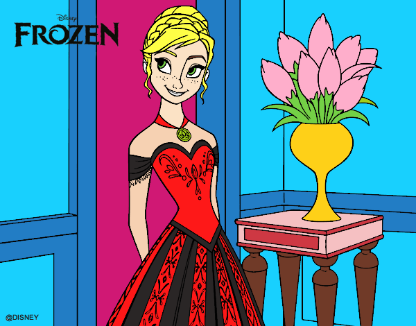 Desenho Frozen Princesa Anna pintado por ROSAFÁTIMA