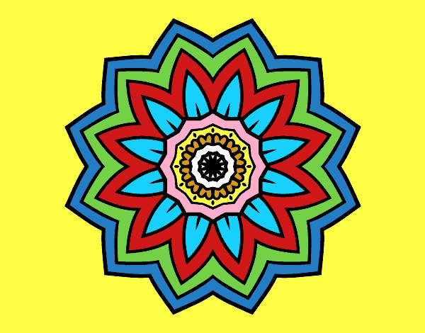 Desenho Mandala flores de girassol pintado por ROSAFÁTIMA