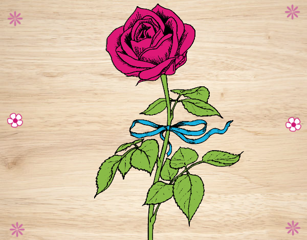 Desenho Uma rosa pintado por soraya lim