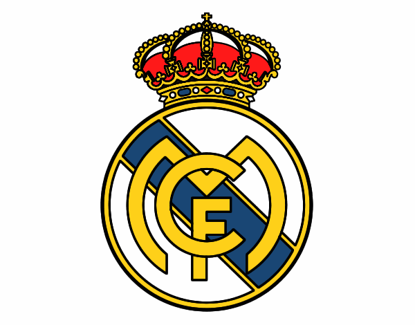 Desenho Emblema do Real Madrid C.F. pintado por gongas34