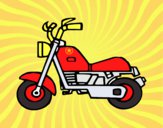 Desenho Motocicleta harley pintado por ruansinho