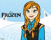 Desenho Anna de Frozen pintado por CBarbizan