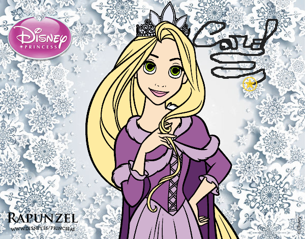 Desenho Entrelaçados - Princesa Rapunzel pintado por Carolina11