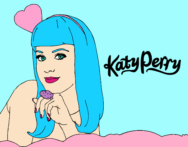Desenho Katy Perry pintado por soraya lim