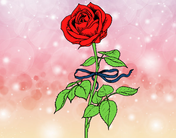 Desenho Uma rosa pintado por aliz