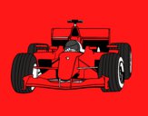 Desenho Carro de F1 pintado por cabe