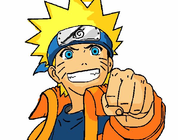 Desenho de Naruto Uzumaki pintado e colorido por Caio_kt o dia 06 de Março  do 2014
