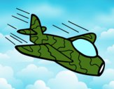 Desenho Avião da camuflagem pintado por JOJEJO