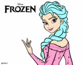 Desenho Elsa de Frozen pintado por fmsbhz