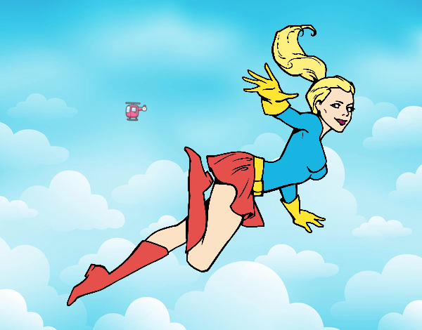 Desenho Supergirl pintado por Henriquele